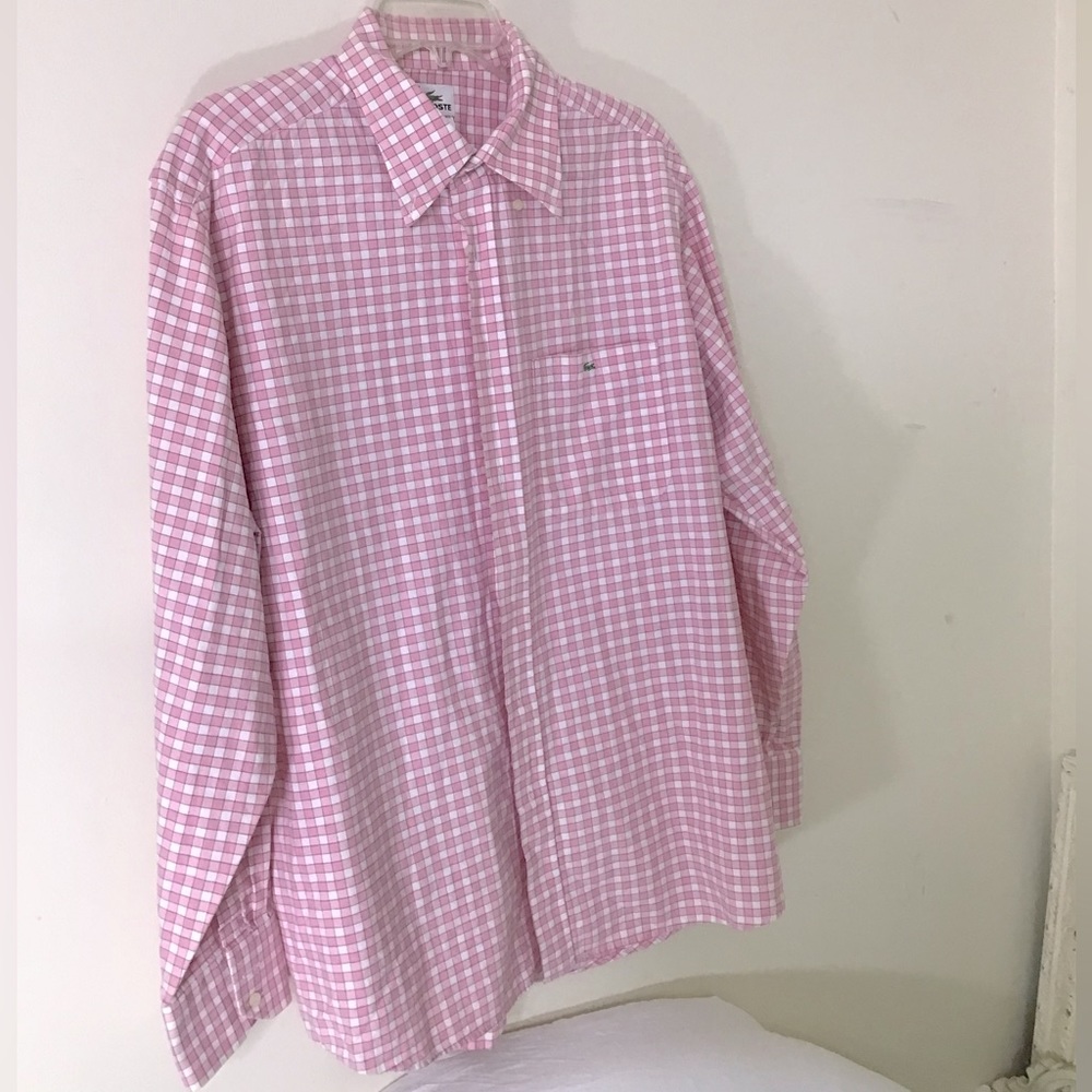 Lacoste Plaid Button-up Shirt